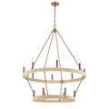 Elk Home Abaca 36'' Wide 14-Light Chandelier - Satin Brass 32418/8+6